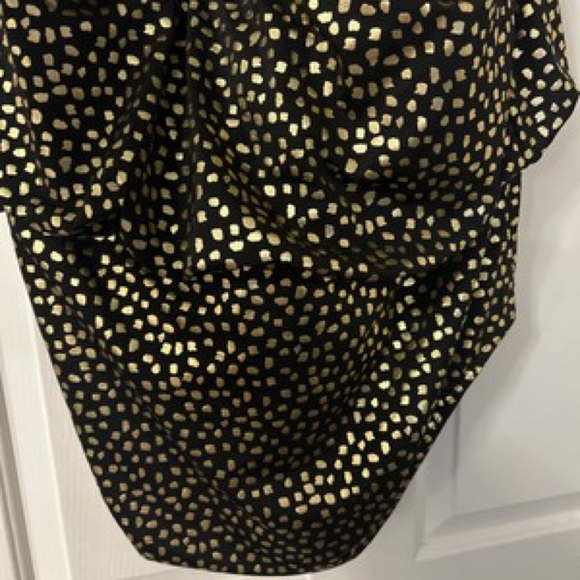 Black Gold Blouson One Piece Halter Swimsuit Plus Size 24 - Picture 5 of 6